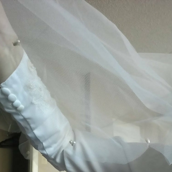 🥳👏Host Pick👏Unique 60's Daisy Chain Bridal Veil - Picture 5 of 8